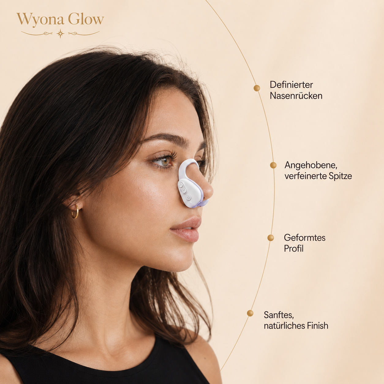 Wyona Glow Nose Sculpt - Elektrischer Beauty Nasenclip